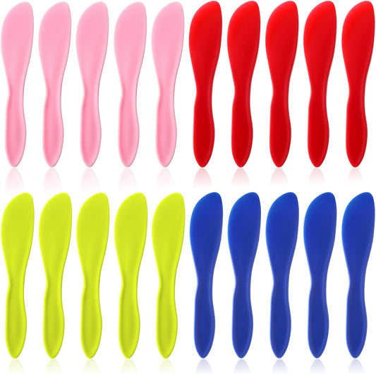 20 Pcs Plastic Butter Spreader, 7 Inch Multi Purpose Butter Knife Spreader Versatile Knife Frosting Knives for Soft Cheese Cream Icing Jam Sandwich