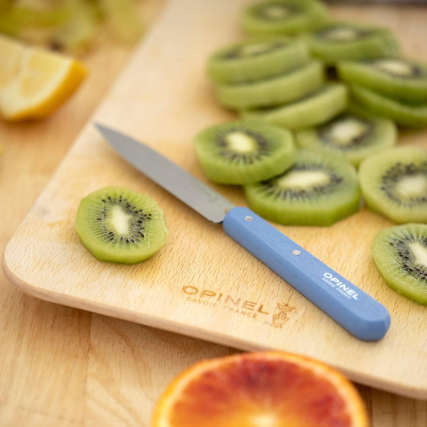 OPINEL Essential No.112 Paring Knife, Plain Edge, Hornbeam Handles, Made in France (Natural)