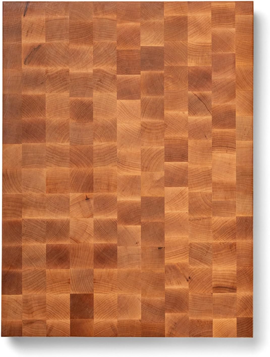 John Boos CCB Series Rectangular Wooden Maple Cutting Board 20”x15” – 2.25” Thick, 21-lb Reversible Butcher Block with End-Grain & Finger Grips – Made in the USA