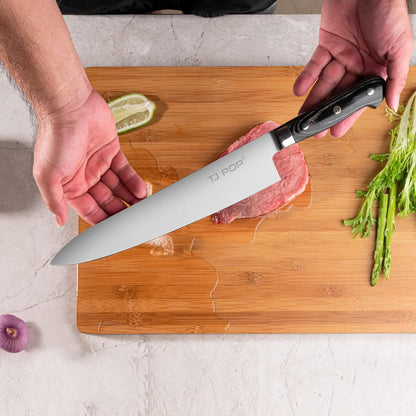 TJ POP Gyuto Chef Knife 10.6 inch, Professional Japanese Sushi Knife, Full-tang Designed, Premium High Carbon Steel Blade 270mm