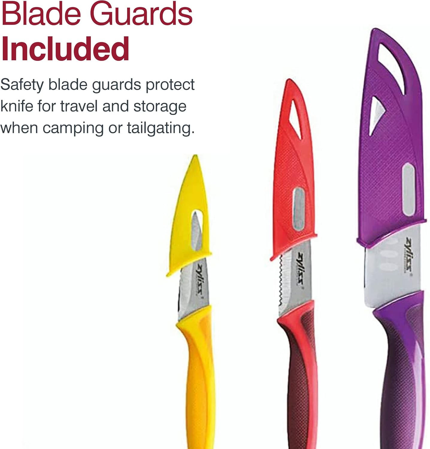 ZYLISS 2-Piece Paring Knife Set with Sheath Covers