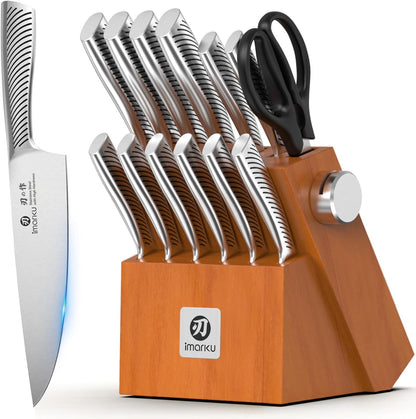 imarku Bread Knife 10 Inch: Japanese High Carbon Stainless Steel Professional Grade Serrated Bread Knife, Razor Sharp Edge Cake Knife for Homemade Bread/Bagels/Cake