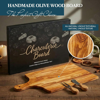 Ziliny Dog Paw Charcuterie Board Gift Set with Knives, Paw Print Cutting Cheese Board Dog Lovers Gifts for Women Acacia Wooden Puppy Platter for Christmas Housewarming Pet Lover Kitchen