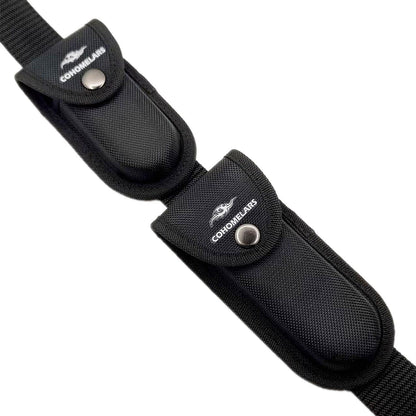 Multitool Belt Sheath for Leatherman, Gerber - Nylon Knife Pouch for Folding Knife - Snap Closure Knife Holder with Horizontally or Vertically Carry Belt Loop
