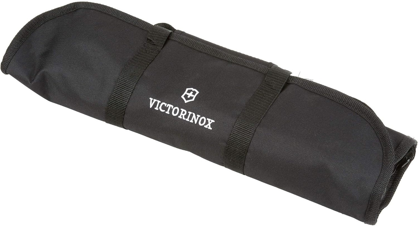 Victorinox Knife Set - Swiss Army Field Dressing Kit, 7-Piece Kitchen Knife Set, Kitchen Knives for Butcher/BBQ with Fibrox Handles, 10" Honing Steel and Case - Black