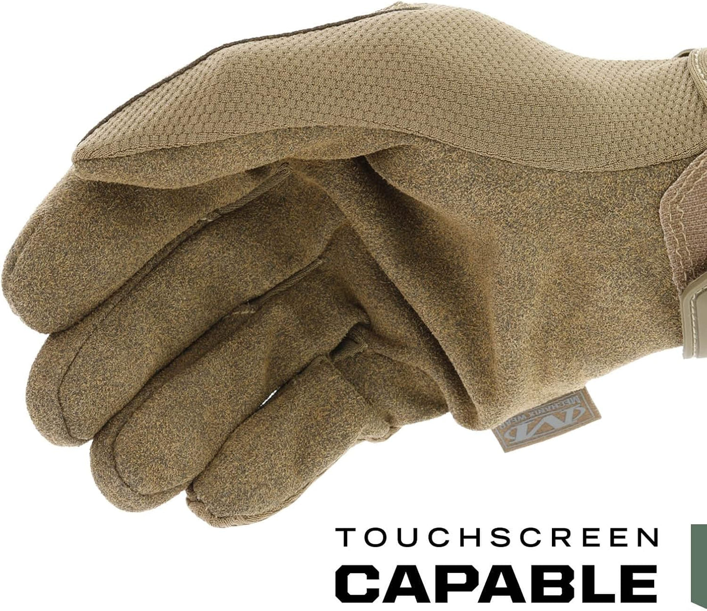 Mechanix Wear Original Tactical Glove - High Performance Anti-Slip Grip Safety Gloves - Impact Resistant & Touchscreen Capable - Medium - Covert Black