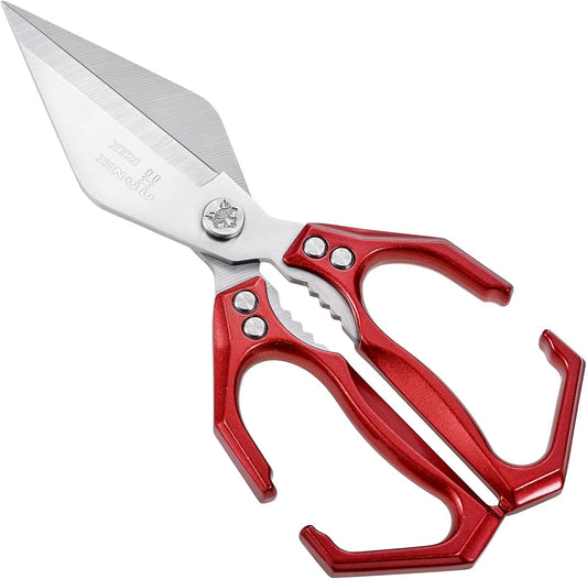 Kitchen Shears Heavy Duty, Stainless Steel Sharp Poultry Kitchen Scissors for Food,Work or Daily Use (Black and Silver)