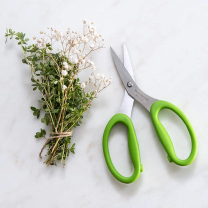 Messermeister 6-Inch Culinary Scissors, Green - All-Purpose Kitchen Scissors - 2Cr13 Stainless Steel & Nylon Slip-Resistant Handles
