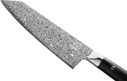 zayiko Limited Edition Copper Damascus Chef’s Knife – 8.3" Kiritsuke Blade | Damascus Steel with VG10 Core & Copper Texture | Maple Wood Handle | Professional Kitchen Knife in Gift Box