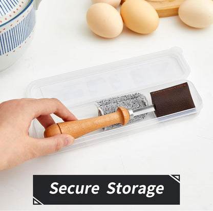 Bread Lame Sourdough Scoring Tool - Dough Scorer Cutter Knife with 10 Stainless Steel Razor Blades, Finger Sleeves and Protective Cover, Essential Baking Supplies for French Baguttes & Homemade Bread