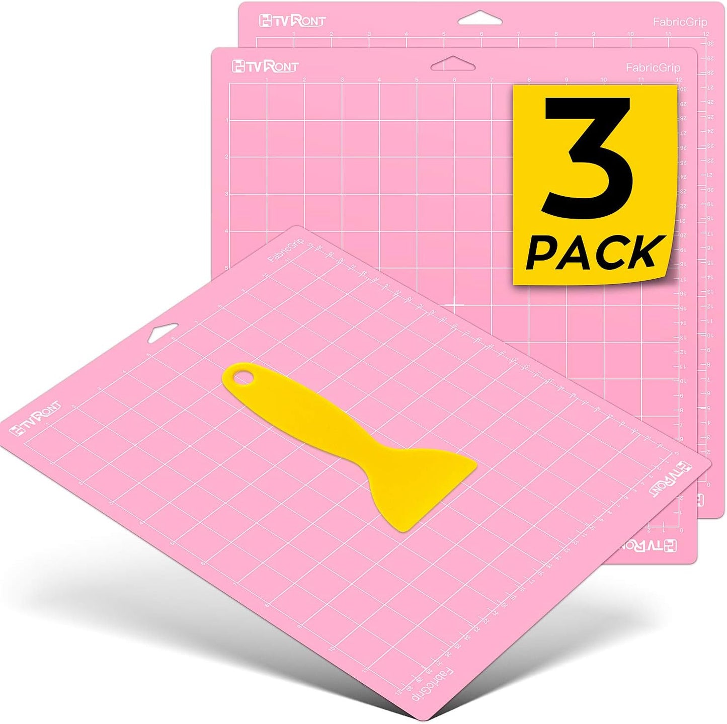 HTVRONT Cutting Mat, 6 Pcs Cutting Mat 12x12(Standard, Light, Strong, FabricGrip) Compatible with Cricut Maker 3/Maker 4/Maker/Explore 3/4/5/Air 2/One, Variety Adhesive Sticky Cutting Mats Accessories