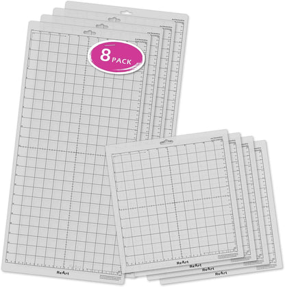 ReArt Standard Grip Cutting Mat for Silhouette Cameo 4/3/2/1-4 Packs 12" x 12" Adhesive Cut Mat Replacement Set Matts Vinyl Craft