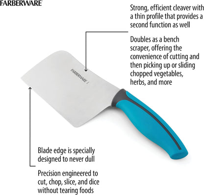 Farberware Precise Slice Utility Knife Set, 3 Piece, Multicolor