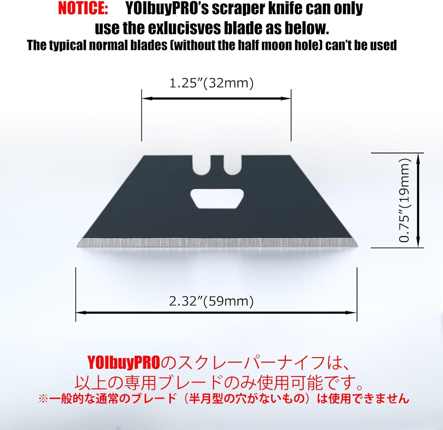 YOIbuy PRO Foldable Utility Knife with Scraper Function, Holds 2 Replacement Blades, Zinc Alloy Body, SK2 Replacement Blade