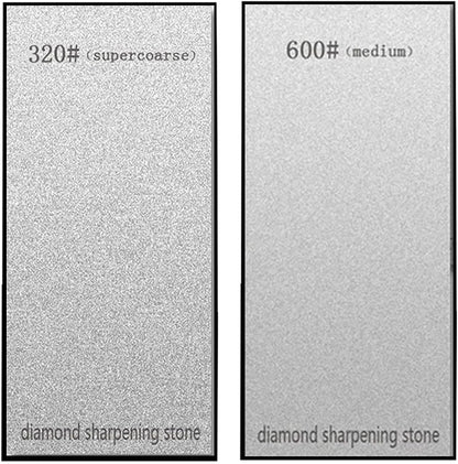 Diamond Sharpening Stone Set, Diamond sharpening plates for Scissors Knives Outdoor Tools From Coarse To Extra Fine (SET-D)