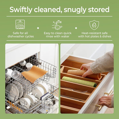 Keechee Silicone Non-Slip Mat for Cutting board, Preventing Cutting Injuries in the Kitchen Chopping Boards Feet for Kitchen Safe, Warm Gifts for Kitchen & Home Protector (Green)