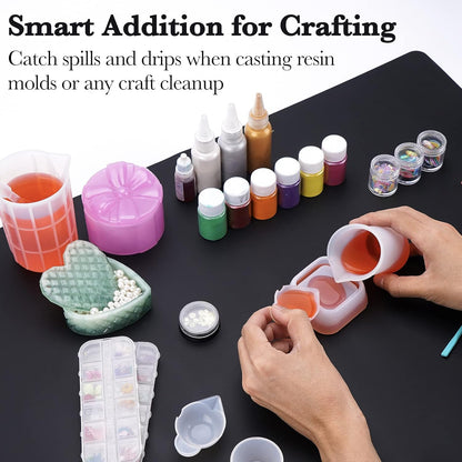 Gartful Extra Large Transparent Silicone Mat, Countertop Protector, 25.2 x 17.7 inches Silicone Sheet for Crafts Resin Jewelry Casting Mat Pad Nonstick Table Placemat