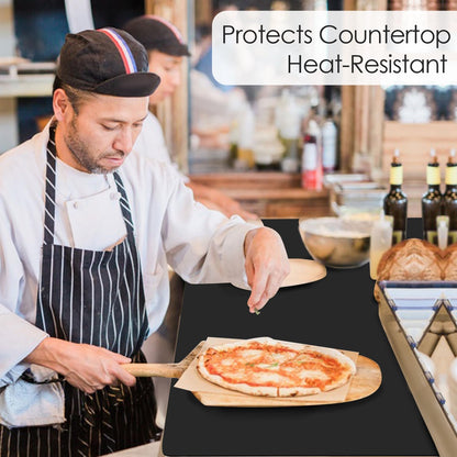 Extra Large Dark Green Countertop Mat - Silicone Table Kitchen Desk Mat - Non-Slip & Heat Resistant - Dinner Placemat Pastry Dough Rolling Mat - Colors B