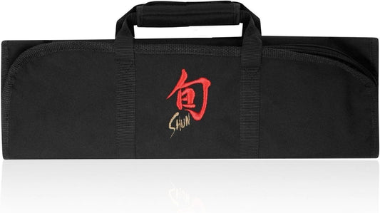 Shun Knife Roll, 8 Slot Kitchen Knife Holder, Carrying Case for Culinary Students and Professional Chefs, Sturdy Construction