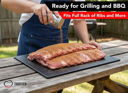Big 30 x 18 Plastic Cutting Board - 3/4 Inch Thick for Meat, Game and Fish - Commercial Grade HDPP Poly with NSF Stamp, Weighs 13 Pounds, White
