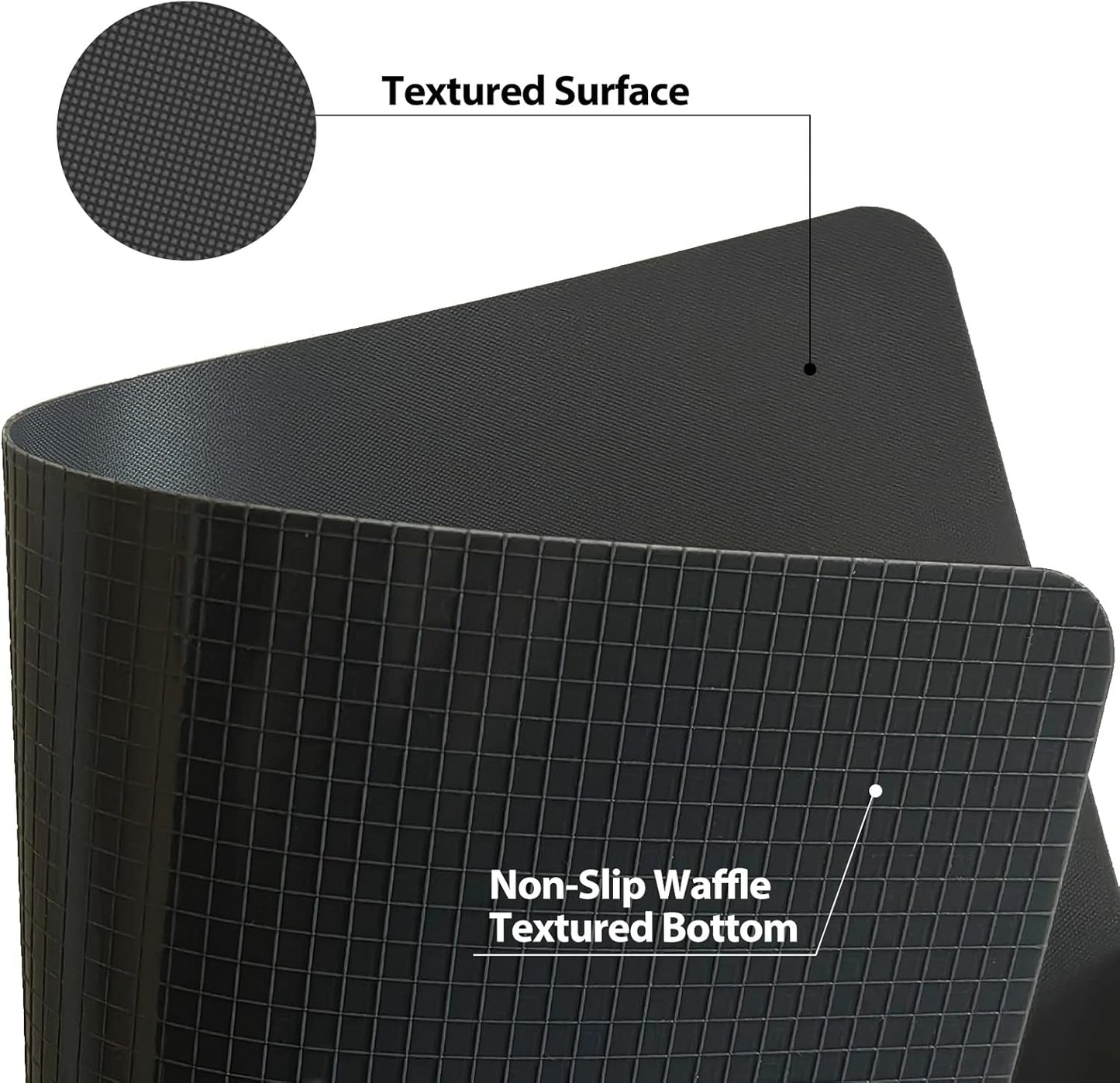 WK Flexible Plastic Cutting Boards Mats for Kitchen, Flexible Non Slip Cutting Mat, Thin Cutting Sheets, BPA Free, Dishwasher Safe, Multi Sizes