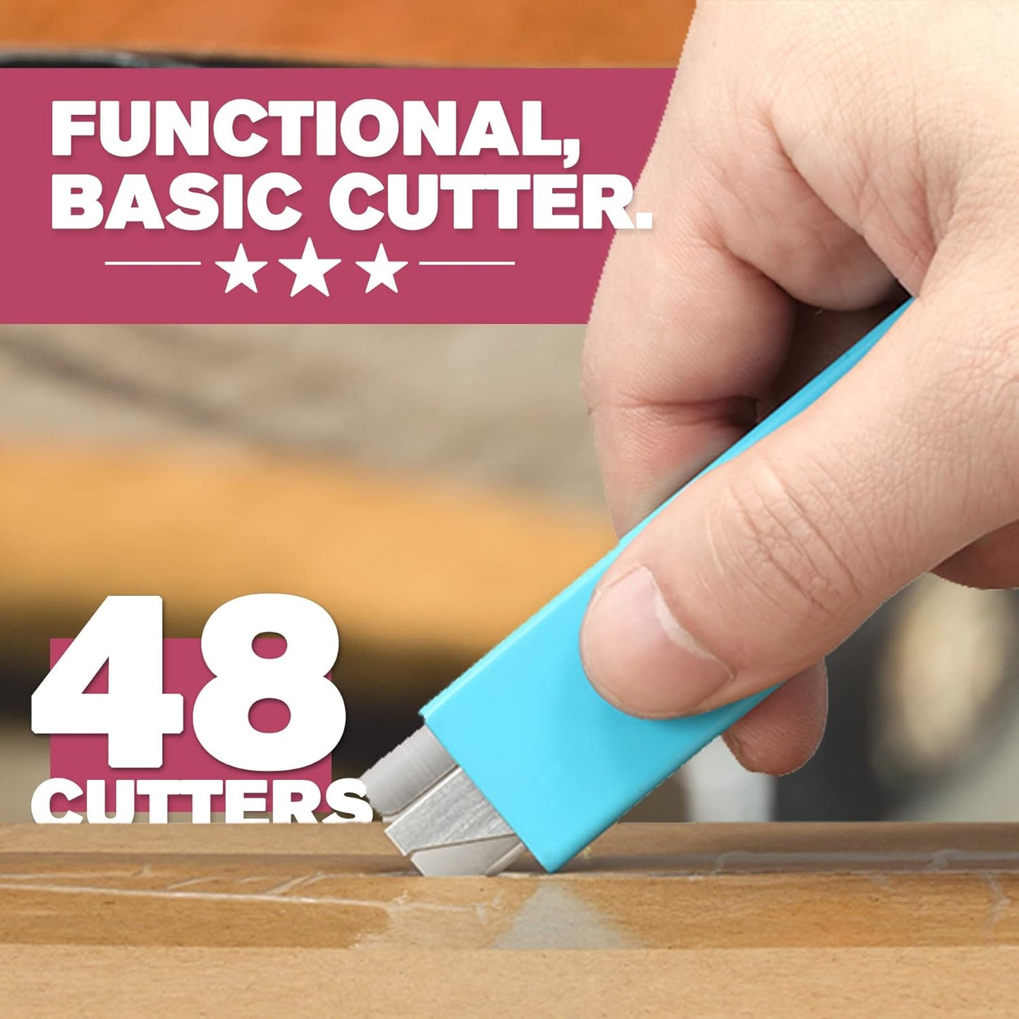 Lnchett Box Cutter, 12-Pack Retractable Cardboard Mini Box Cutter for Packages, Boxes and Paper, All Metal Tough Sheath, Functional Basic Cutter with Case, Lock Ball Design