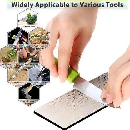 Diamond Sharpening Stone Set, Diamond sharpening plates for Scissors Knives Outdoor Tools From Coarse To Extra Fine (SET-D)