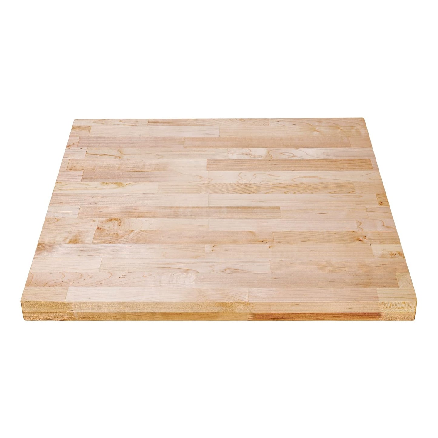 DuraSteel Solid Wood Table Top - 24 x 24 Butcher Block Countertop - Natural Maple Slab Wood Cutting Board for Kitchen Workbench Desk Top, Large Charcuterie Boards Counter Round Chopping Wooden Bamboo
