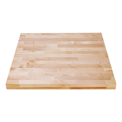 DuraSteel Solid Wood Table Top - 24 x 24 Butcher Block Countertop - Natural Maple Slab Wood Cutting Board for Kitchen Workbench Desk Top, Large Charcuterie Boards Counter Round Chopping Wooden Bamboo