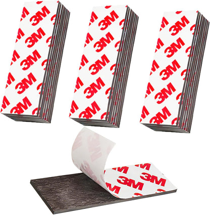 16 Pack Magnetic Strip, Magnetic Tape with Adhesive Backing, Magnet Strips Heavy Duty (3" X 1") Strong Adhesive Magnetic Strips for DIY, Fridge, Whiteboard, Crafts, Signs, Cabinet（Right Angle）