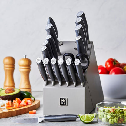 Silvercap 14 Piece Knife Block Set, Black