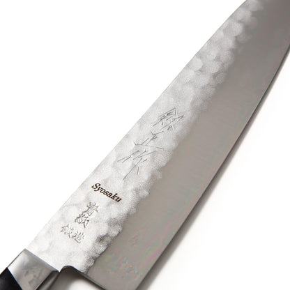 Japanese Petty Knife Aoko(Blue Steel)-No.2 Black Pakkawood Handle, 5.3-inch (135mm)