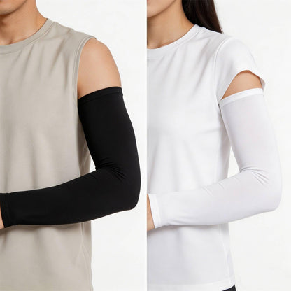 Sun Protection Compression Arm Sleeves Cooling UV Sleeves for Men Women
