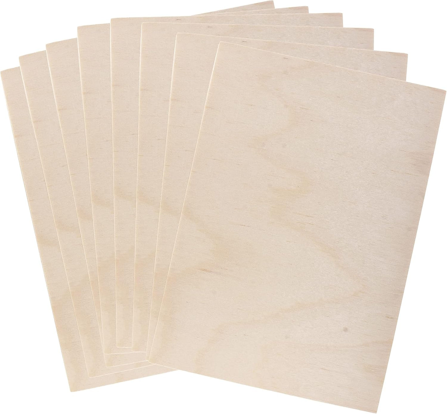 Mandala Crafts Baltic Birch Plywood Board - Thin Wood Sheets for Crafting Model Laser Cutting Engraving 6x6 Inches - 16 Unfinished Wood for Wood Burning Projects