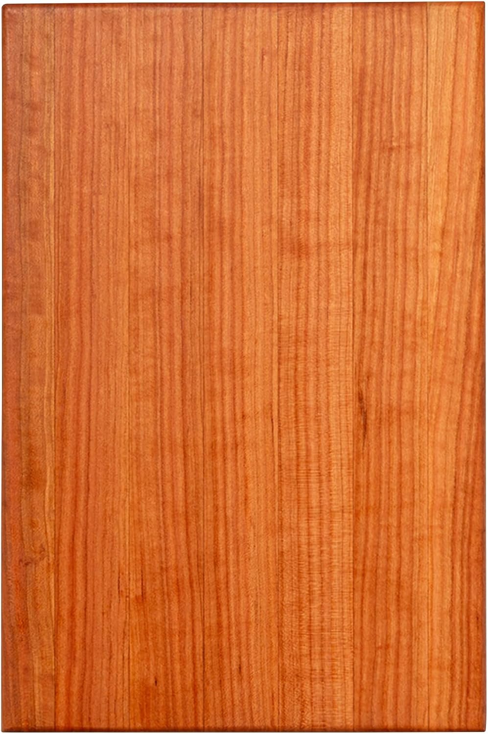John Boos R-Board Series Rectangular Wooden Maple Cutting Board 20”x15” – 1.5” Thick, 12-lb Reversible Butcher Block with Edge-Grain & Finger Grips – Made in the USA