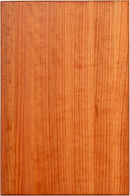John Boos R-Board Series Rectangular Wooden Maple Cutting Board 20”x15” – 1.5” Thick, 12-lb Reversible Butcher Block with Edge-Grain & Finger Grips – Made in the USA