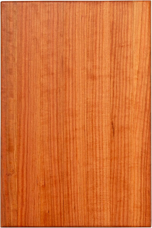 John Boos R-Board Series Rectangular Wooden Maple Cutting Board 20”x15” – 1.5” Thick, 12-lb Reversible Butcher Block with Edge-Grain & Finger Grips – Made in the USA