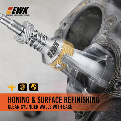 EWK 2" to 7" 3 Stones Engine Cylinder Hone Tool Adjustable Cylinder Deglazer Piston Honer 220 Grit