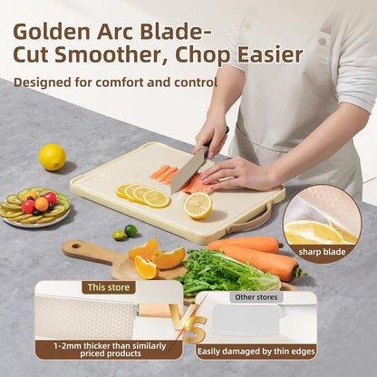 Kitchen Knife Set with Block, 7-Piece Kitchen Knife Set for Chef with Universal Knife Block, Anti-Rust Kitchen Knife Block Set, Ergonomic Design