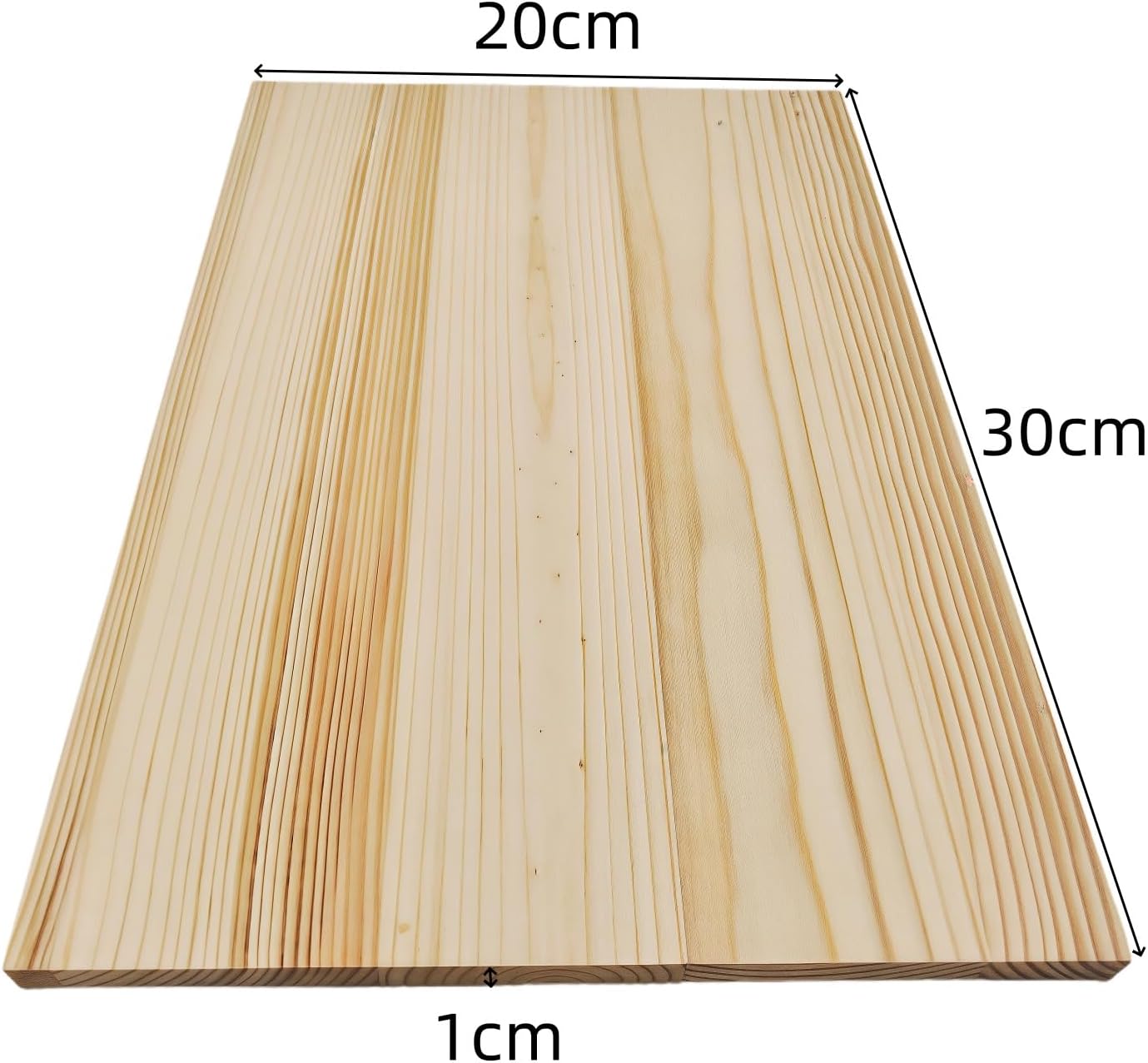 4PCS Rectangle Wood Boards Unfinished Wood Blocks for Crafting, 8x6x1in Blank Whittling Wooden Blocks for Wood Carving,Painting & Burning