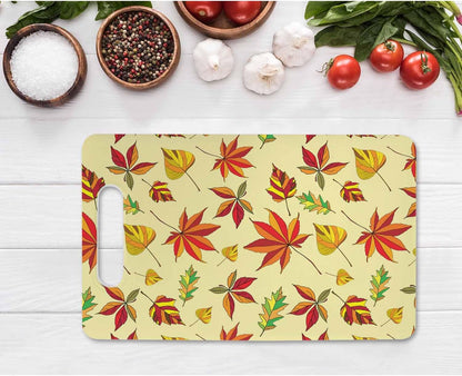 Coffee Set Cutting Board with Handles Coffee Maker Muffin Cup Flower Hot Drink Love Cutting Boards Plastic Safe Chopping Board for Kitchen 16" x 10" x 0.24"