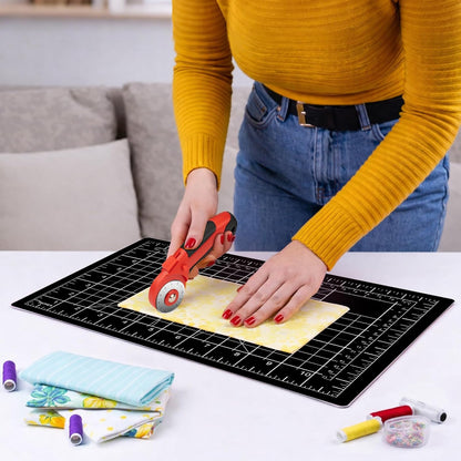 DIYSELF Cutting Mat 8in×6in, Self Healing Cutting Mat, A5 Rotary Cutting Mats for Crafts Sewing Hobby Fabric Project, 5-Ply Craft Cutting Board Double Sided, Craft Mat, Matting & Mounting Materials