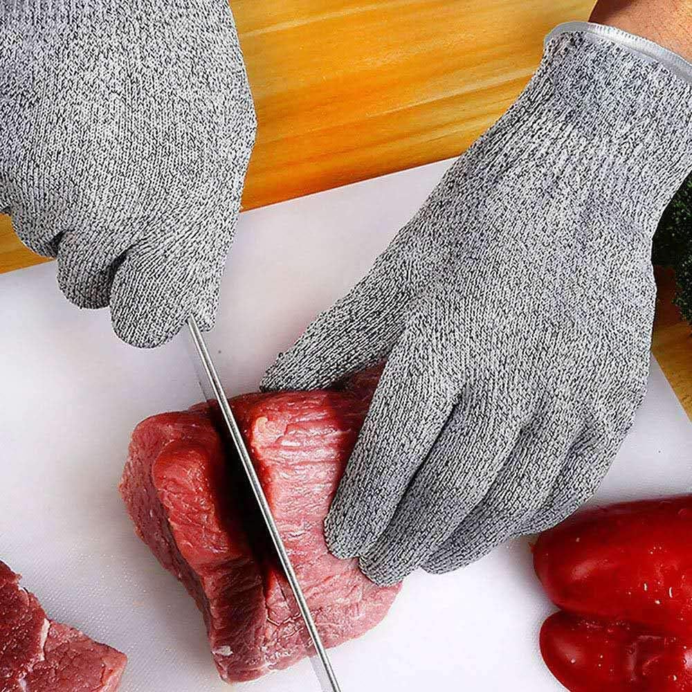 Cut Resistant Glove - High Performance Level 5 Protection for Kitchen Cutting, Food Grade Safety Gloves for Cutting (Small, 10 Pair Stand Gloves)