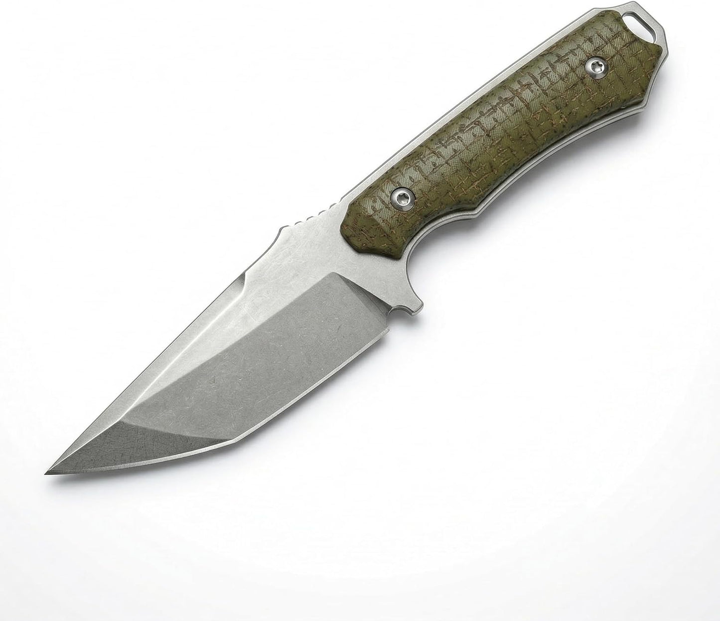Compact Fixed Blade EDC Knife, D2 Steel Blade, Ultra Lightweight 3.6 oz, 3.5 in Full Tang Outdoor Utility Tool with Carbon Fiber Handle & Kydex Sheath for Camping Hiking Everyday Carry