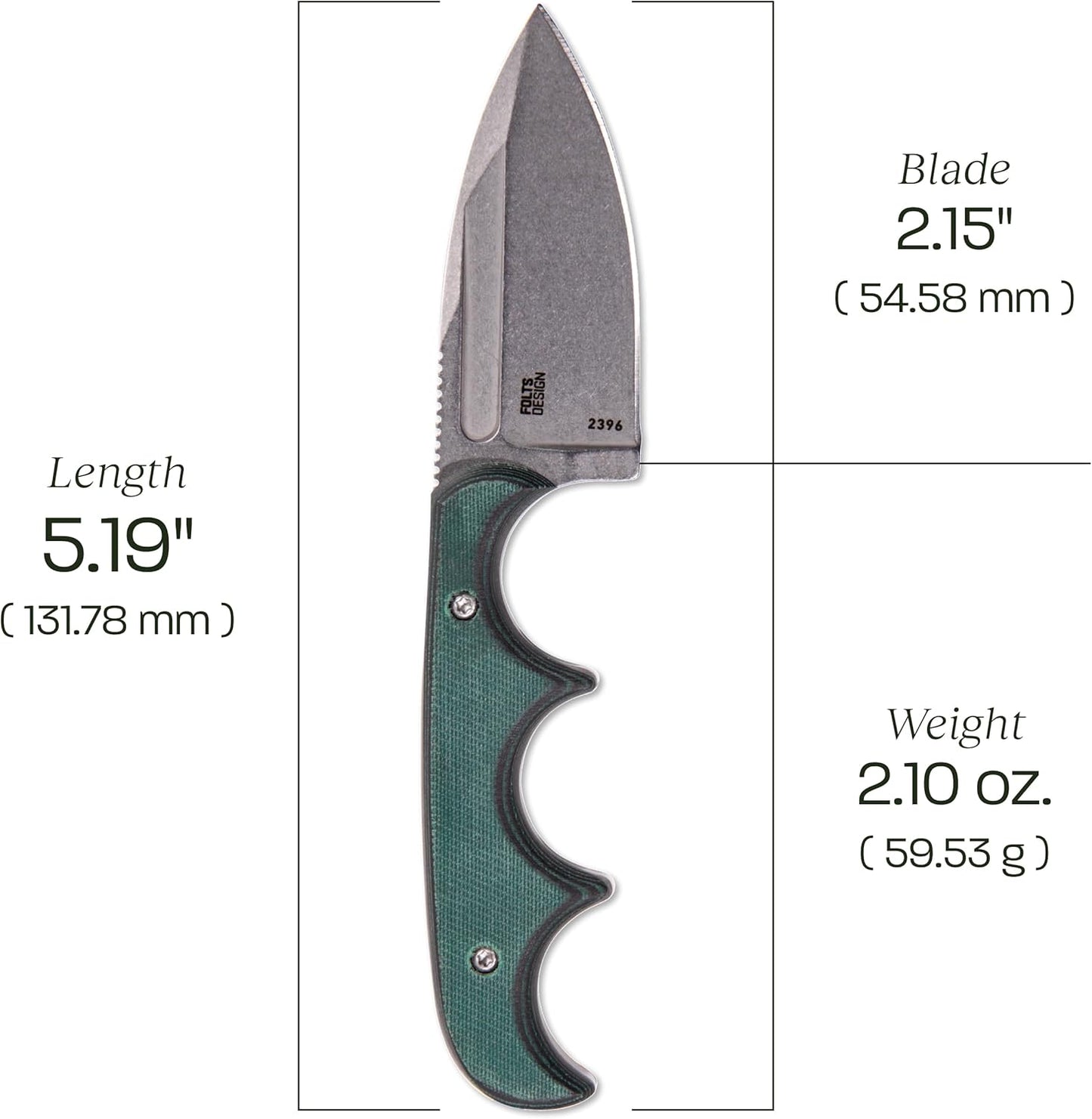 CRKT Minimalist Bowie Outdoor Survival Fixed Blade Knife with Sheath: Stainless Steel Plain Edge Blade, Micarta Handle, 2387