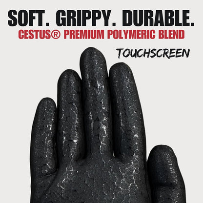 Cestus C11e, Nitrile Coated Work Gloves with Grip, Touchscreen, Reinforced Double Knit (3,12,120 Pairs)