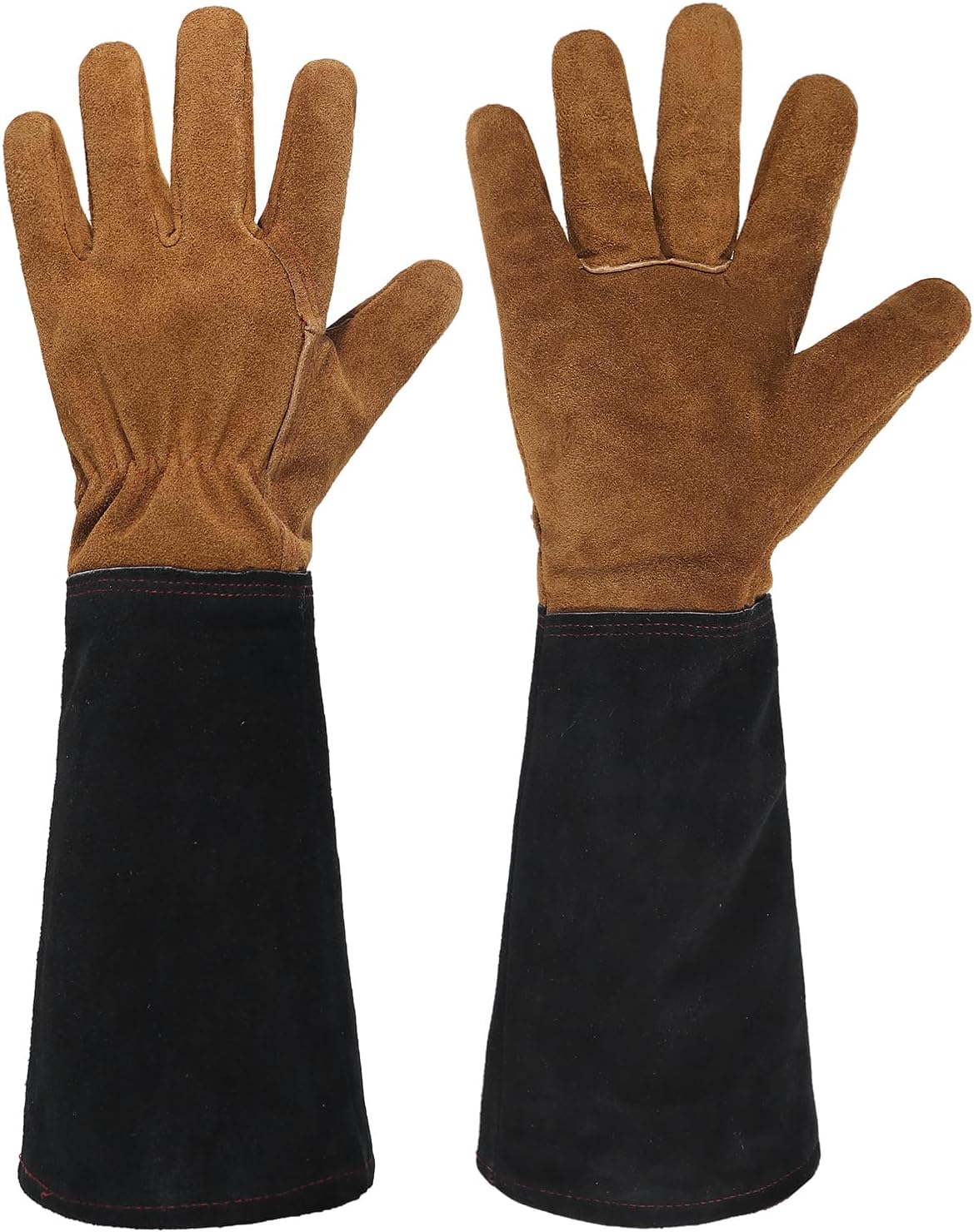HANDLANDY Rose Pruning Gloves for Men & Women, Long Thorn Proof Gardening Gloves, Breathable Pigskin Leather Gauntlet, Best Garden Gifts & Tools for Gardener