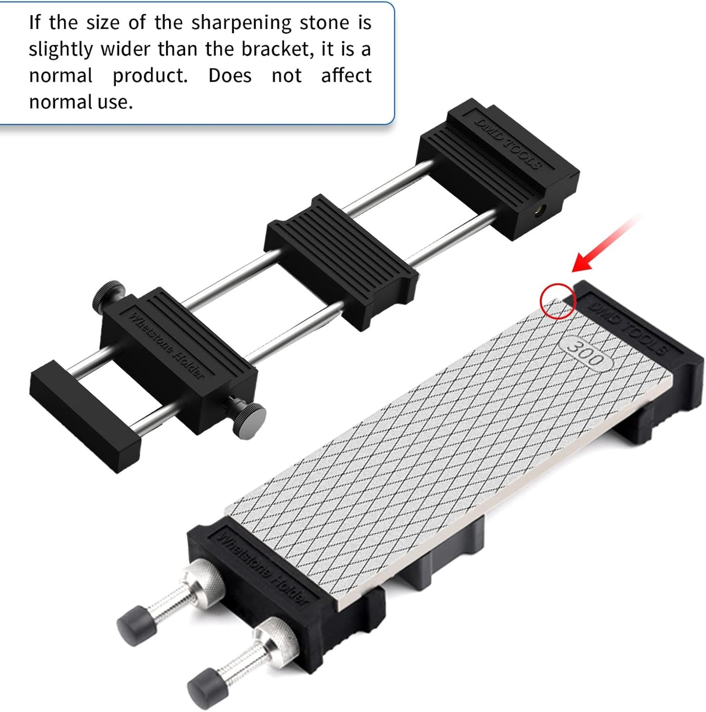 DMD Diamond Sharpening Stone Holder Set with Simple Adjustment Screws Holds the Stone Securely with Diomand Knife Sharpener Stones 丨 Durable Quality and Exquisite Design Blue