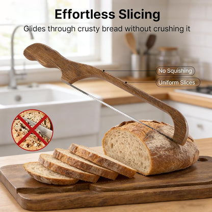 Sourdough Bread Board Set, 16" Bread Bow Knife and Cutting Board with Crumb Tray, Magnetic Storage, Ergonomic Design, Perfect for Bagels, Homemade Bread, Ideal Baking Gift for Women