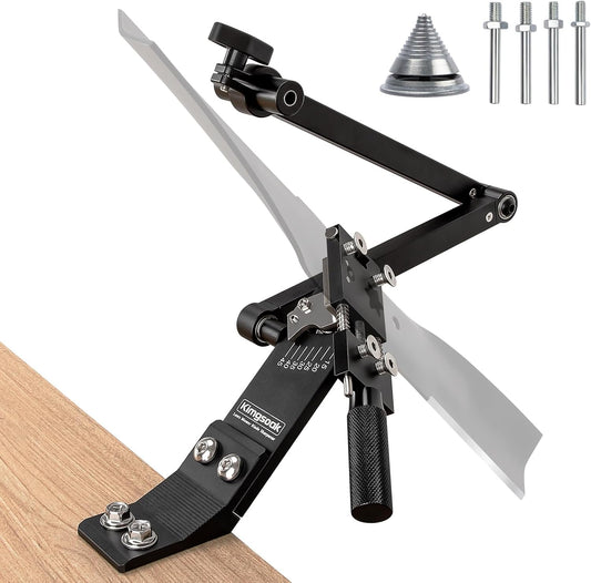 Lawn Mower Blade Sharpener, Lawnmower Blade Sharpening Tool with Blade Balancer, Blade Sharpner Kit